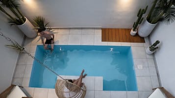 Doppelzimmer, eigenes Bad (Palmier) | Außenpool | Innenpool