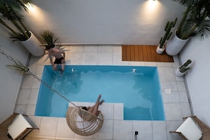Quarto casal, banheiro privativo (Palmier) | Piscina externa | Piscina interna