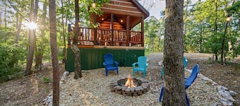 1 bdr with stunning views that backs up to Ouachita National Forest!