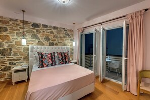 Deluxe Room | Pillowtop beds, minibar, in-room safe, individually decorated - The Nestorian Syros (Syros)