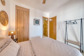 1 bedroom, iron/ironing board, travel crib, WiFi (free)