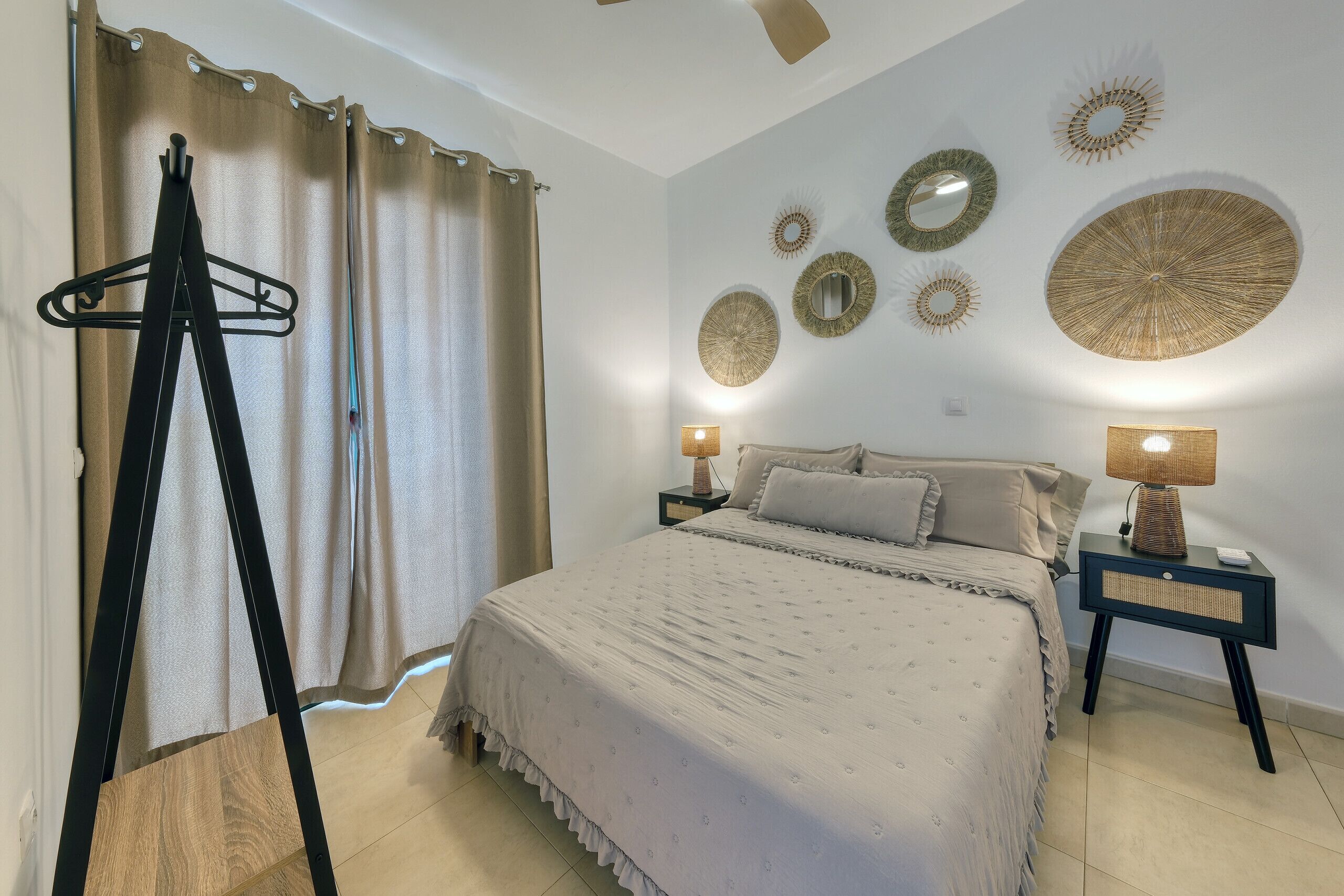 1 bedroom, iron/ironing board, travel crib, WiFi (free)