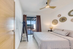 1 bedroom, iron/ironing board, travel crib, WiFi (free)