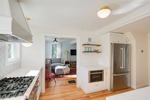 Fridge, microwave, stovetop, dishwasher - Downtown Bar Harbor Rental Home ~ 1 Mi to Acadia! (Bar Harbor)