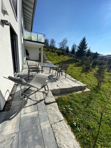 Ferienwohnung in Ravensburg, Neubau, ruhig, in der Natur, Barrierefrei, Terrasse
