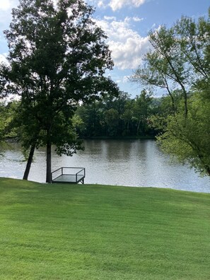 Property grounds - Gound level and private home with 142 feet of river front access.  (Ronceverte)