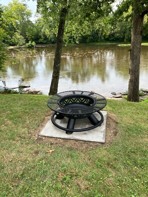 Property grounds - Gound level and private home with 142 feet of river front access.  (Ronceverte)