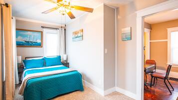 3 bedrooms, down comforters, individually furnished, blackout drapes