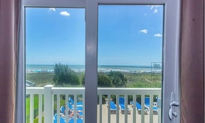 Enjoy the ocean view from your balcony, where you can lounge on the chairs and take in the sights.