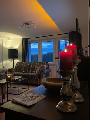 TV, fireplace, books - Eifelsuiten - Silver Suite (Kerpen)
