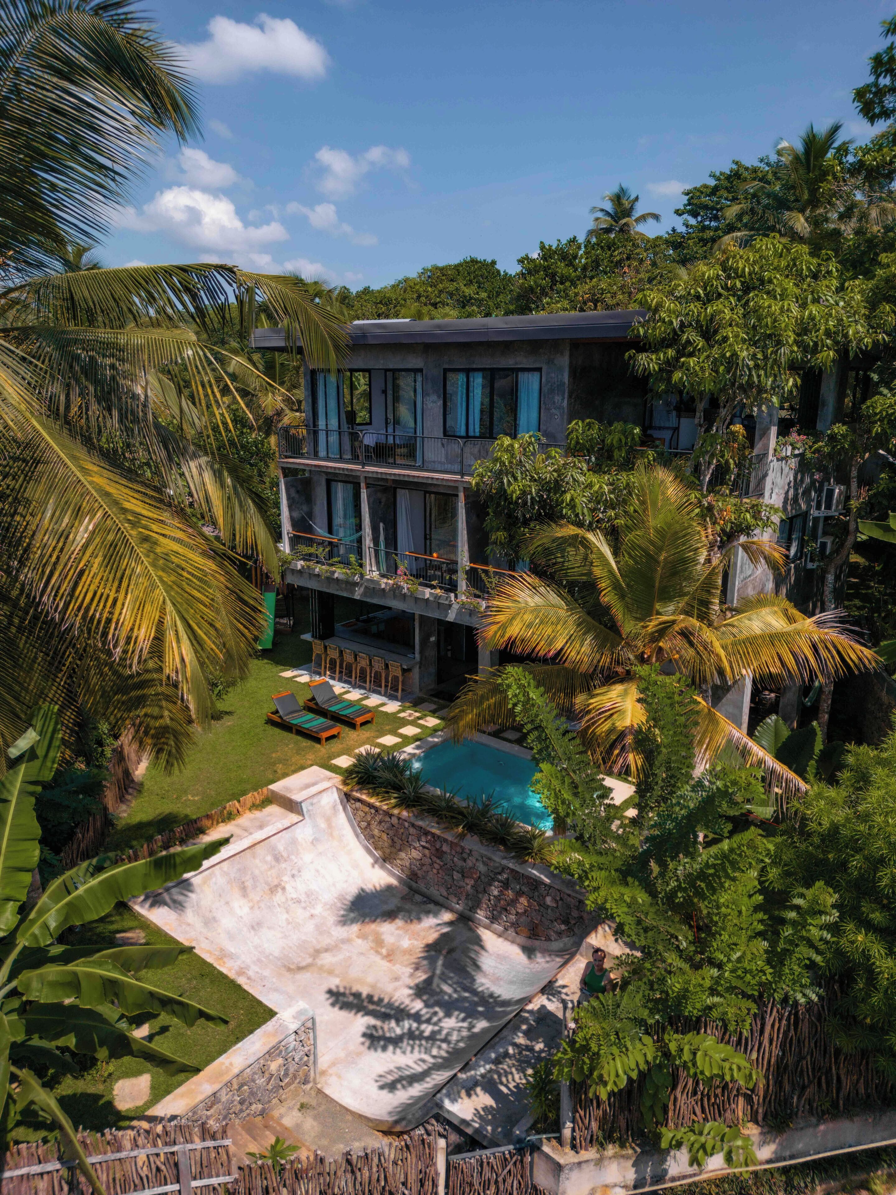 Façade de l’hébergement