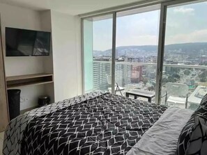 1 bedroom, desk, iron/ironing board, WiFi - LovelyView Studio Edif 1 HeatedPool Gym Turco WIFI (Quito)