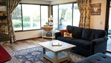 Smart-tv en een open haard