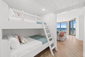 2 bedrooms, travel crib, WiFi, bed sheets