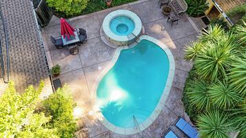 AuĂenpool, beheizter Pool