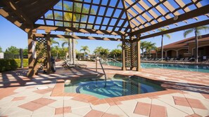 Outdoor pool, a heated pool - Brand New Luxury 12BR/11.5BA Villa 15 Mins to Disney with Pool / Sleep 30 (Kissimmee)