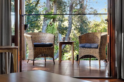 Villa Romantique, 2 chambres, bain à remous, vue jardin | Terrasse/Patio