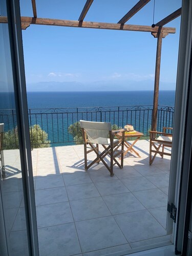 Casa Kastellia Peloponnes Koroni Messinien, 1. Meereslinie mit Pool!Panoramaview