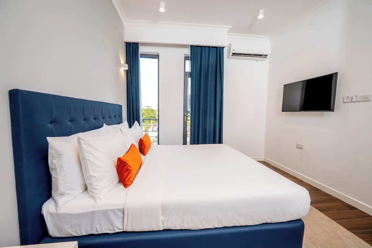 Executive suite, 1 slaapkamer | 2 slaapkamers, luxe beddengoed, individueel gedecoreerd