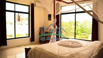 Standard Villa, 2 Bedrooms, Accessible, Poolside | 2 bedrooms, Egyptian cotton sheets, premium bedding, desk