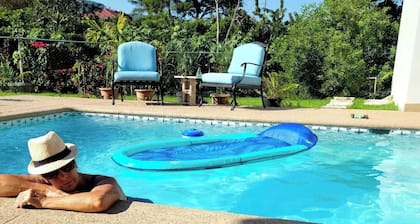 Private 3 bedroom 3 bath home with private pool, 5 min from the private beach.