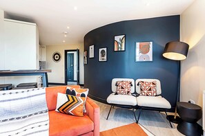 Apartamento básico, 2 camas de casal | Parte interna