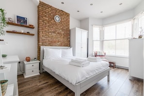 Basic Apartment, 2 Double Beds | 2 bedrooms, desk, laptop workspace, iron/ironing board