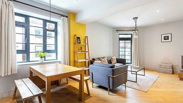 Basic Apartment, 1 Double Bed | Living area | TV