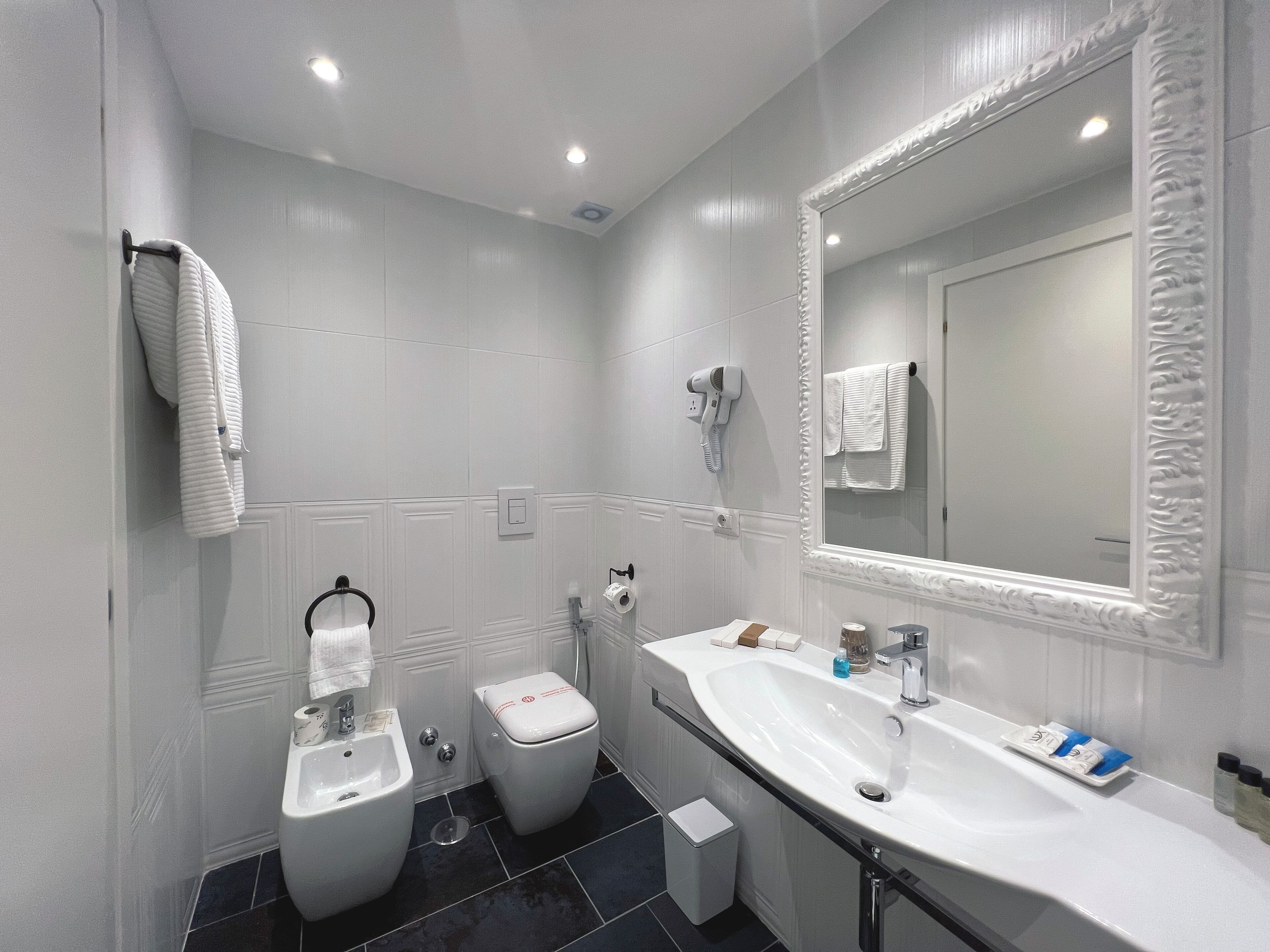 Deluxe Triple Room | Bathroom | Shower, free toiletries, hair dryer, bathrobes