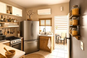 Refrigerador, microondas, horno y lavavajillas