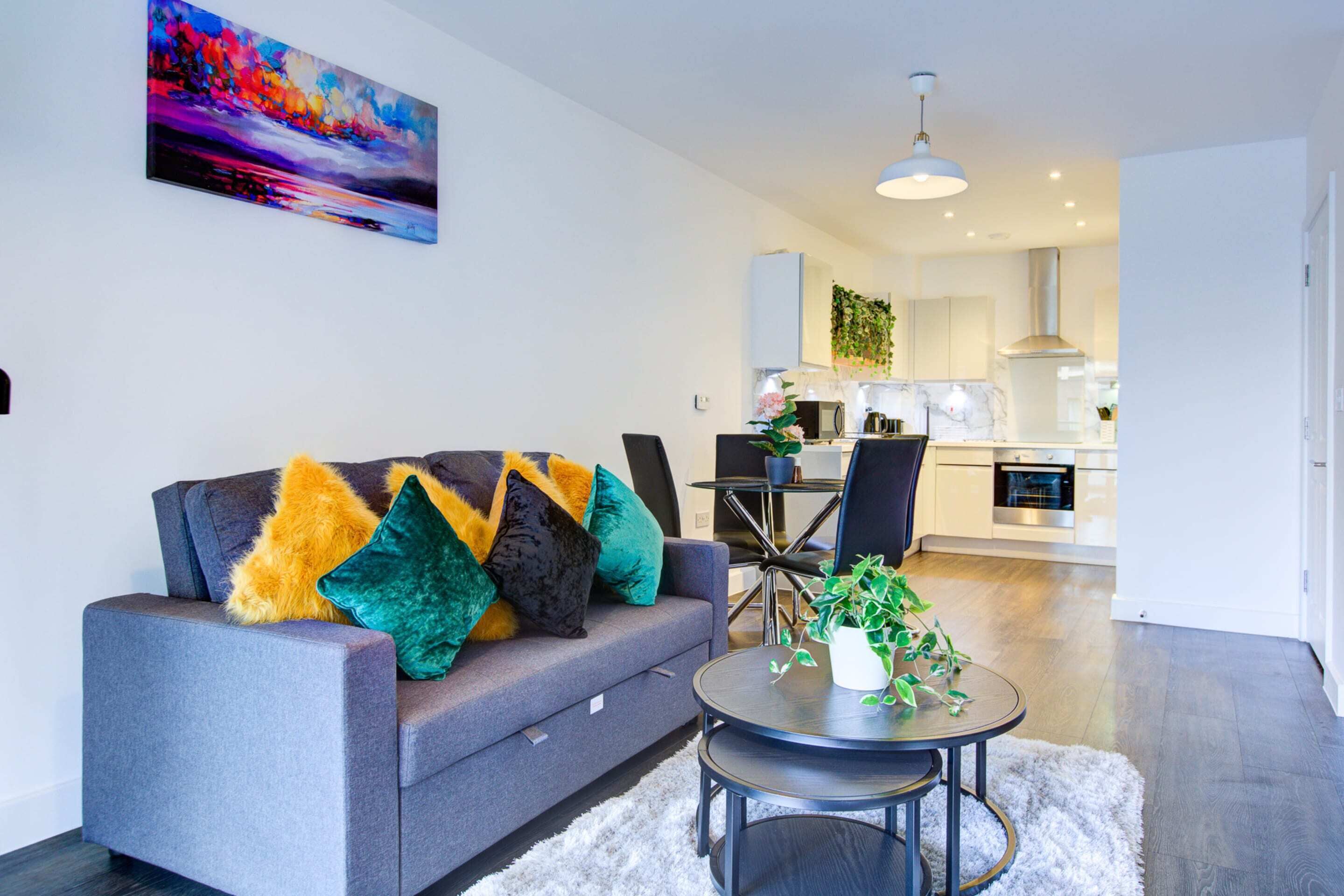 Basic Apartment, 1 Double Bed | Living area | TV