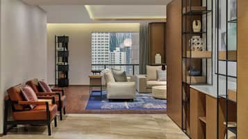 Suite, 2 Bedrooms, City View | In-room safe, desk, laptop workspace, blackout curtains