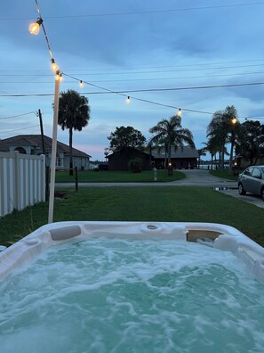 Terrace/patio - Riverside Oasis with Hot Tub! (Daytona Beach)