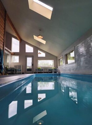 Indoor pool, a heated pool