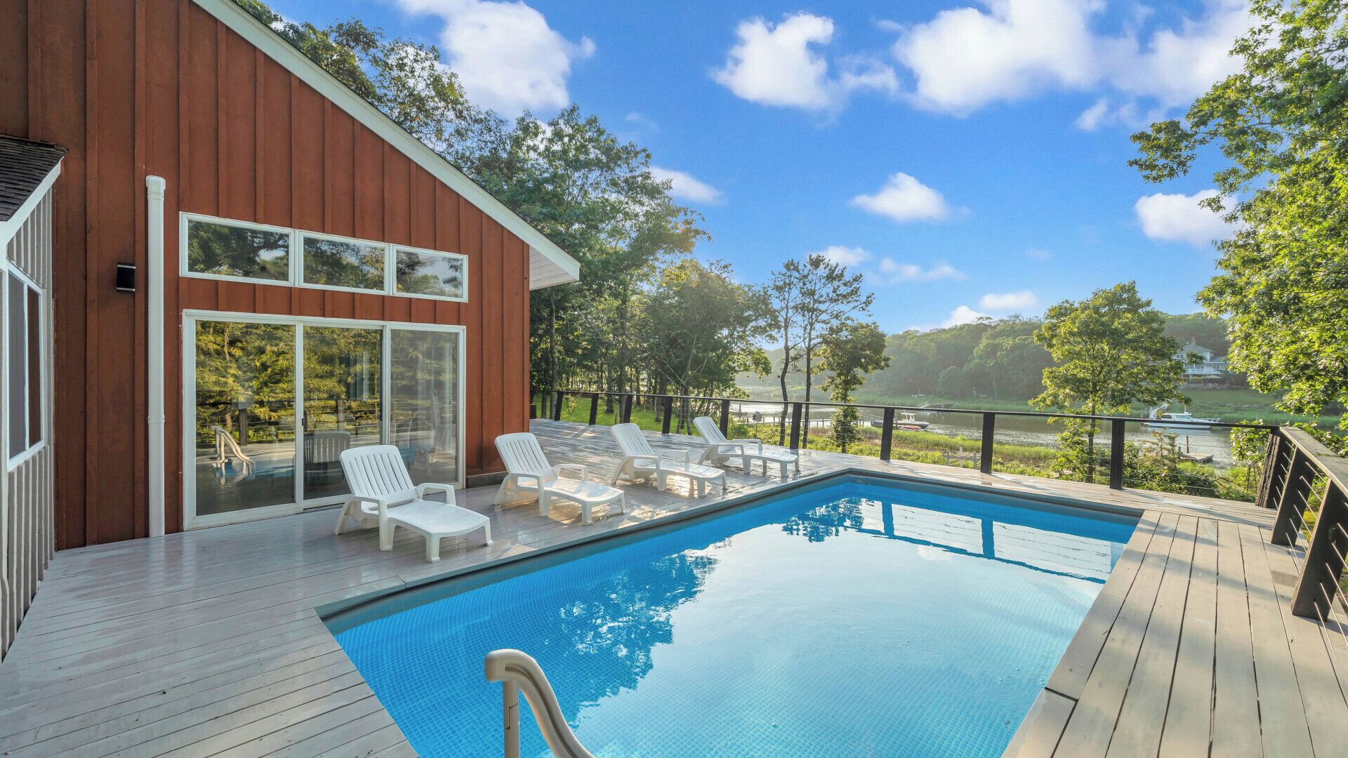 Una piscina riscaldata