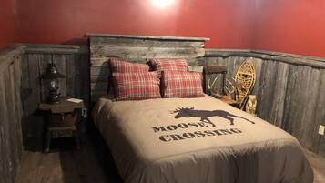 1 habitación, tabla de planchar con plancha, wifi y ropa de cama