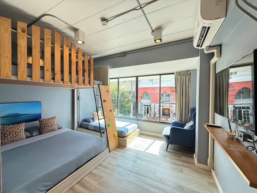 Deluxe Family Room | In-room safe, individually decorated, desk, laptop workspace