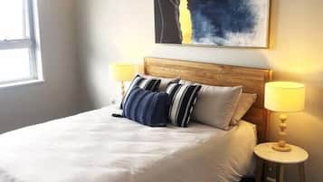 2 bedrooms, iron/ironing board, WiFi, bed sheets