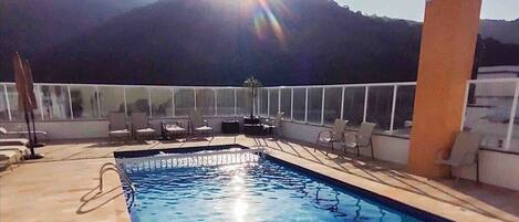 Indoor pool, outdoor pool