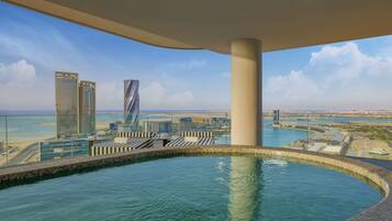 Penthouse Panoramic View And Private Pool | 1 bedroom, Frette Italian sheets, premium bedding, down duvets