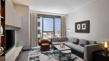 King One Bedroom Suite City View | 1 chambre, draps italiens de Frette, literie de qualité