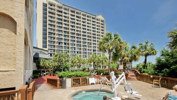 Indoor pool, a heated pool