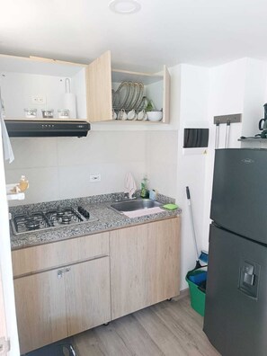 Private kitchen - El Rodadero Apartamento Amolado 509 (El Rodadero)