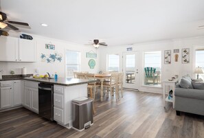 Interior - Unobstructed Views and Beach at "Turtle Time!" (North Topsail Beach)