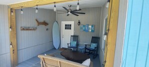 Terrace/patio - Beach House steps to private gated beach.pools (Surfside beach)