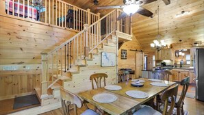 Dining - Upscale Morganton Cabin w/ Hot Tub & Arcade (Morganton)