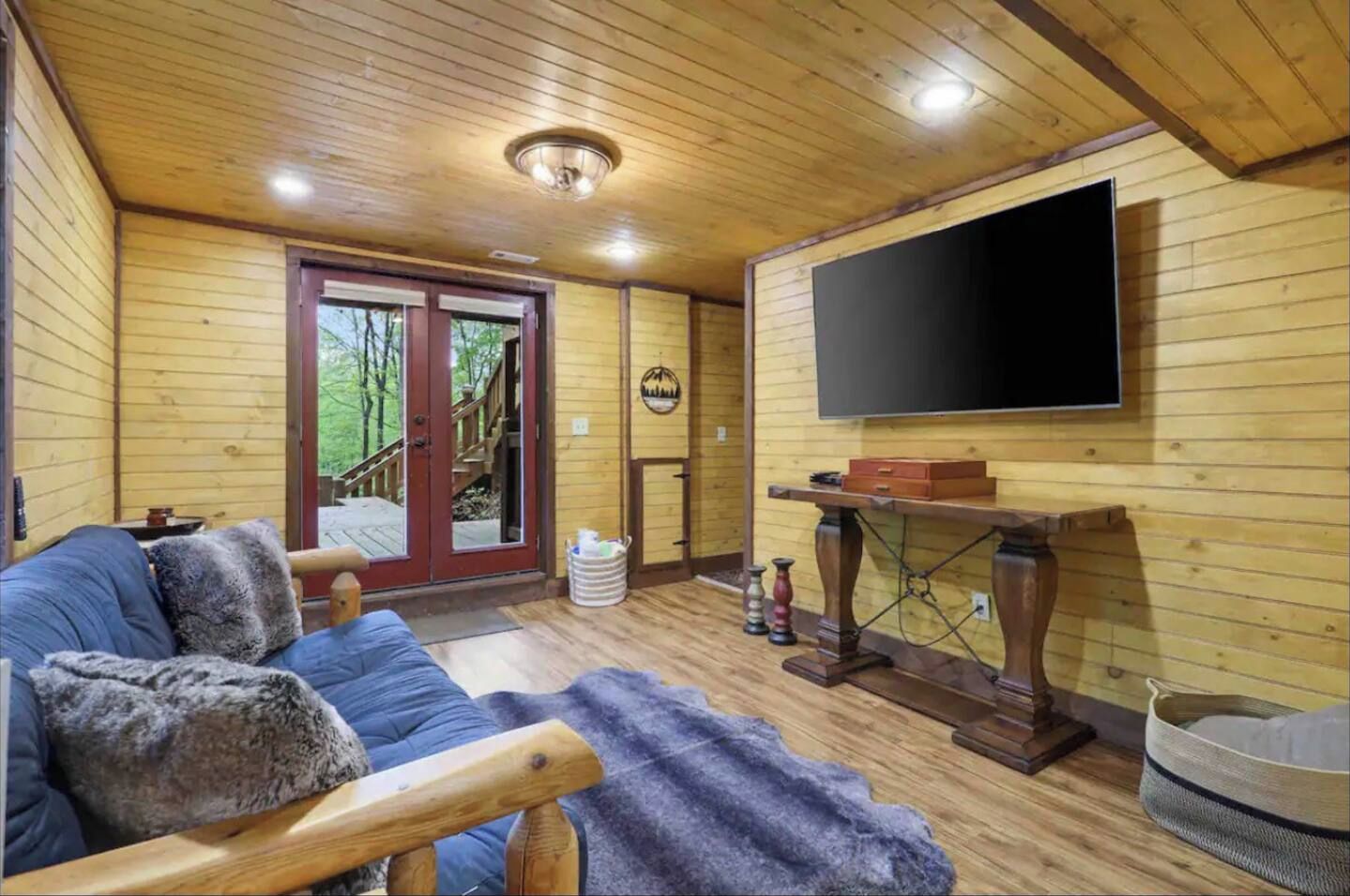 Smart TV, fireplace, video games, books