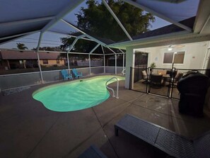 A heated pool