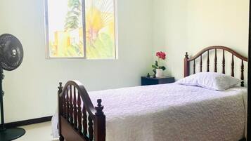 Hypo-allergenic bedding available, blackout drapes, iron/ironing board
