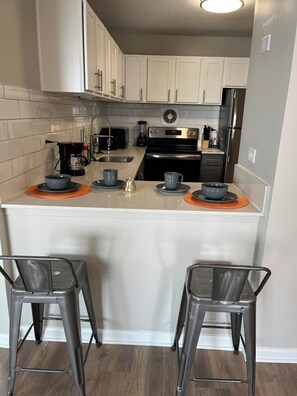 Fridge, microwave, oven, stovetop - BEAUTIFUL COZY APARTMENT  (Oak Park)